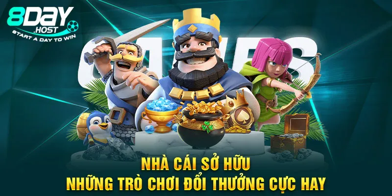 Nhà cái sở hữu những trò chơi đổi thưởng cực hay